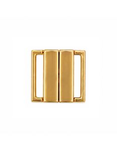 Clips bikini métal Carré 14 mm - Doré
