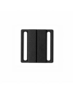Clips bikini métal Carré 14 mm - Noir
