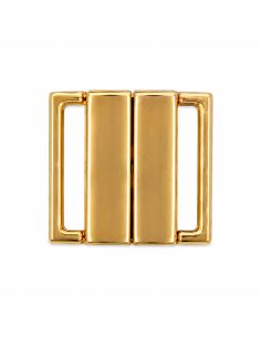 Clips bikini métal Carré 20 mm - Doré