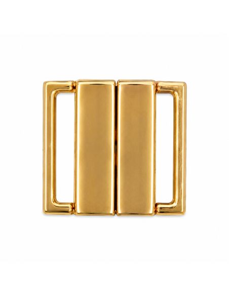 Clips bikini métal Carré 20 mm - Doré