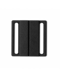 Clips bikini métal Carré 20 mm - Noir