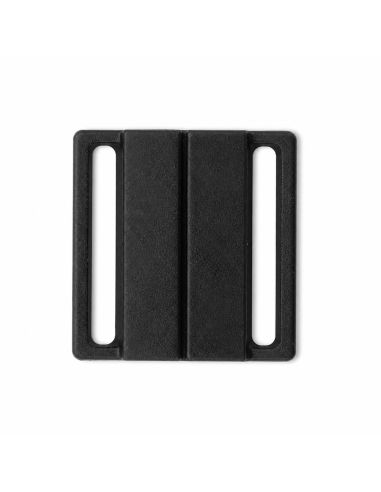 Clips bikini métal Carré 20 mm - Noir