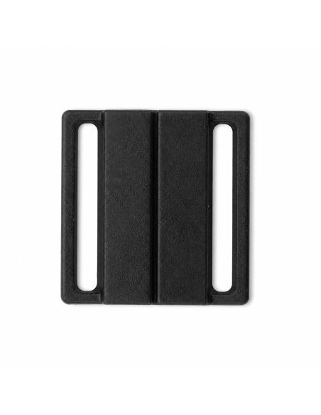 Clips bikini métal Carré 20 mm - Noir