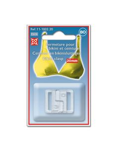 Clips bikini et ceinture plastique 20 mm - Transparent 2