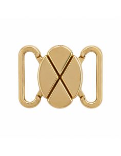 Clips bikini métal croisillon 12 mm - Doré