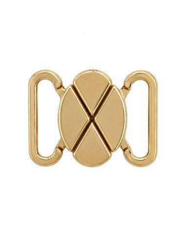Clips bikini métal croisillon 12 mm - Doré