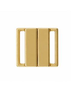 Clips bikini métal plat 14 mm - Doré
