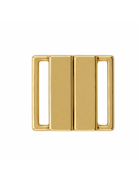 Clips bikini métal plat 14 mm - Doré