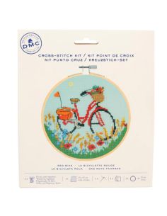 Kit point de croix DMC - La bicyclette rouge 2