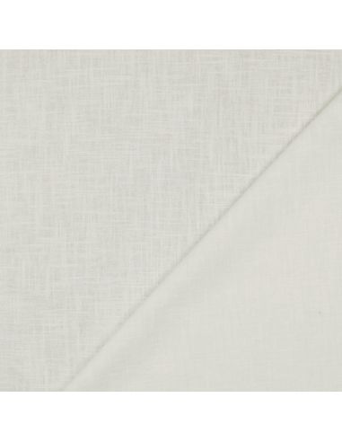 Tissu lin coton lavé - Écru