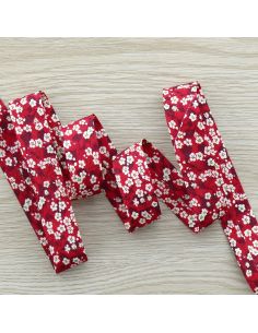 Biais Liberty - Mitsi Valeria rouge coquelicot