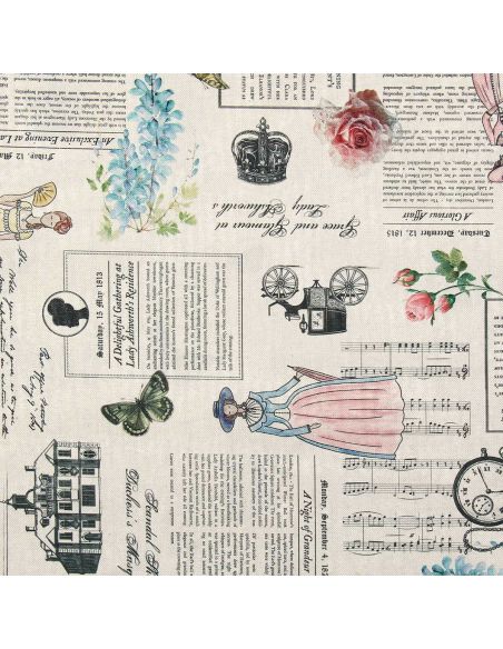 Toile de coton canvas premium - Tea house