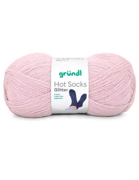 Laine à chaussettes Hot Socks Glitter Gründl