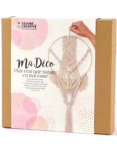 Kit macramé suspension cercle en bambou