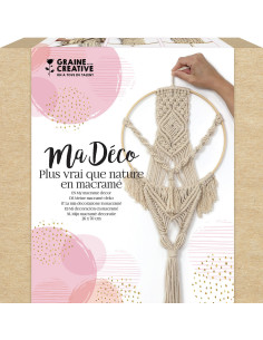 Kit macramé suspension cercle en bambou 2