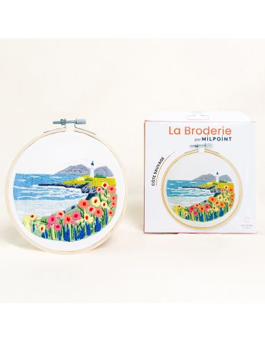 Kit broderie par Milpoint - Côte sauvage