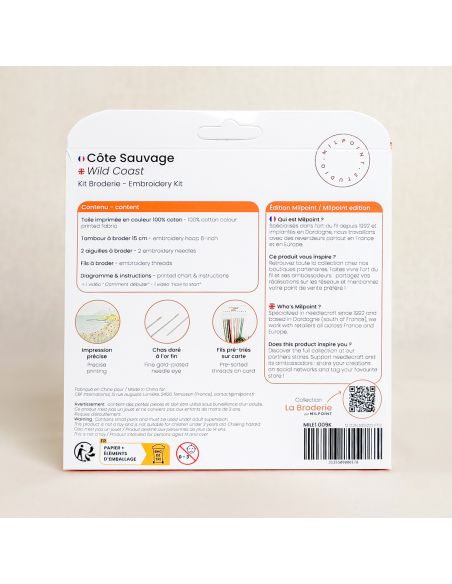 Kit broderie par Milpoint - Côte sauvage