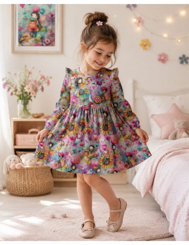 Tissu coton premium - Fée tournesol