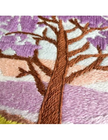 Kit broderie par Milpoint - Jacaranda sur la plaine