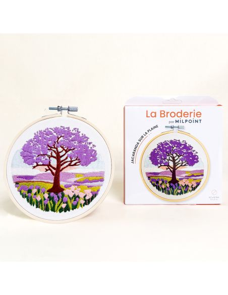 Kit broderie par Milpoint - Jacaranda sur la plaine