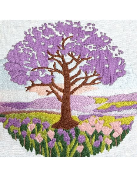Kit broderie par Milpoint - Jacaranda sur la plaine