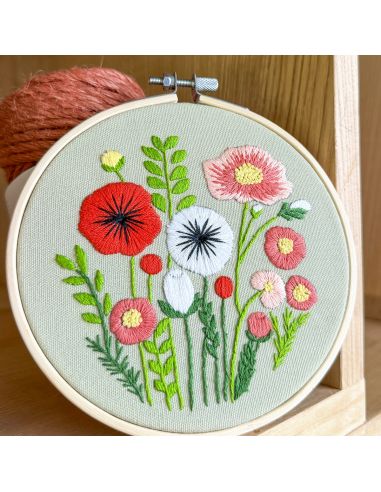 Kit broderie par Milpoint - Bouquet champêtre
