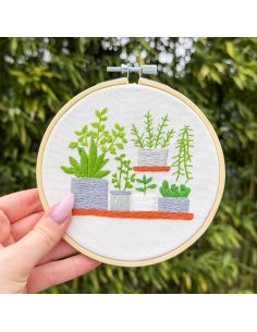 Kit broderie par Milpoint - Nuances de vert