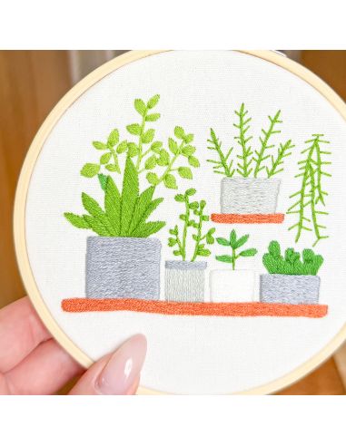 Kit broderie par Milpoint - Nuances de vert