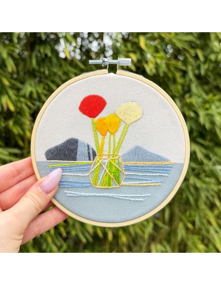 Kit broderie par Milpoint - Horizon fleuri