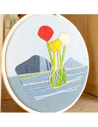 Kit broderie par Milpoint - Horizon fleuri