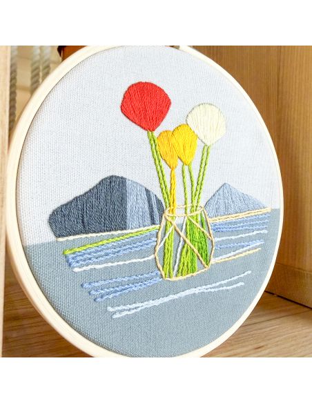 Kit broderie par Milpoint - Horizon fleuri