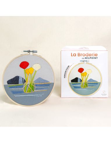 Kit broderie par Milpoint - Horizon fleuri