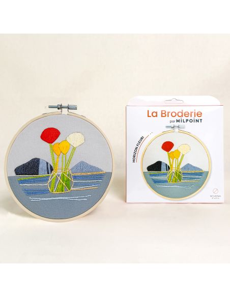 Kit broderie par Milpoint - Horizon fleuri