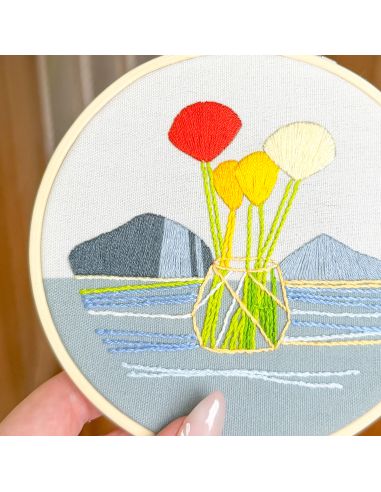 Kit broderie par Milpoint - Horizon fleuri