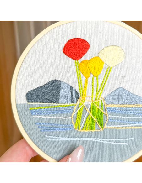 Kit broderie par Milpoint - Horizon fleuri