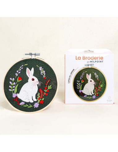 Kit broderie par Milpoint - Lapin au jardin
