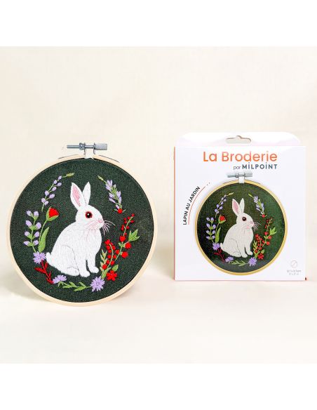 Kit broderie par Milpoint - Lapin au jardin