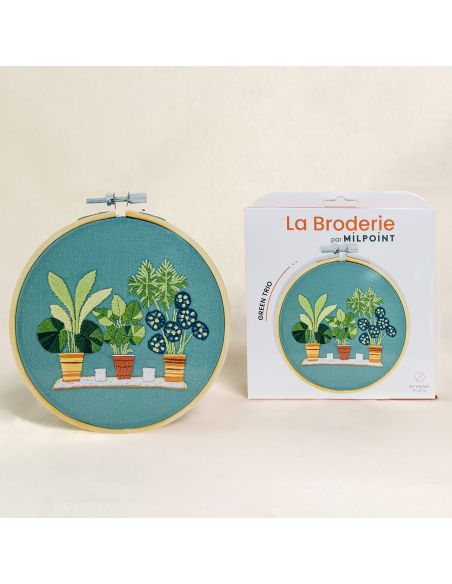 Kit broderie par Milpoint - Green trio
