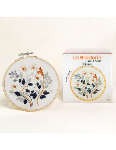 Kit broderie par Milpoint - White dream
