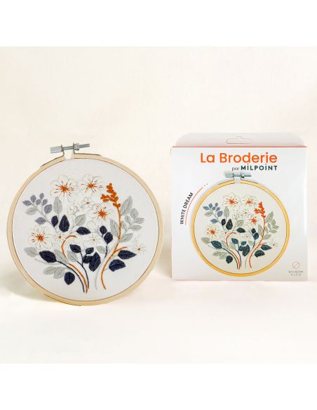 Kit broderie par Milpoint - White dream