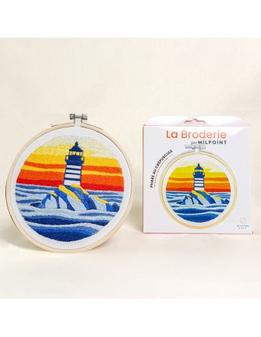 Kit broderie par Milpoint - Phare au crépuscule