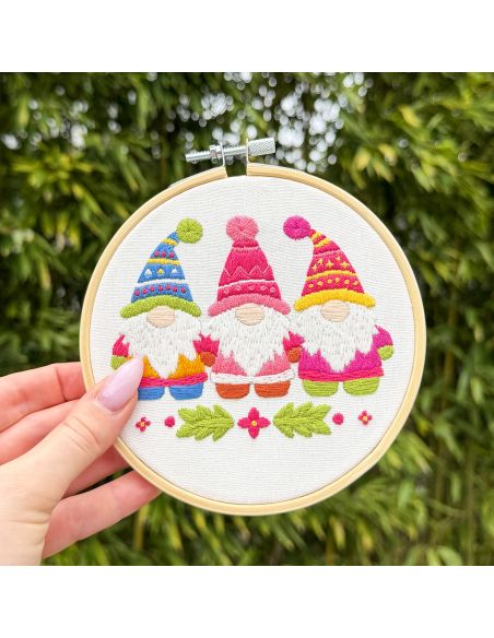 Kit broderie par Milpoint - Les gnomes du père noël