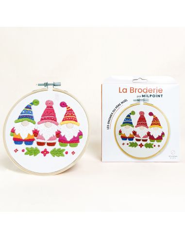 Kit broderie par Milpoint - Les gnomes du père noël