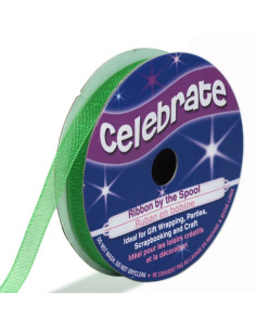 Ruban organza Celebrate vert foncé - 6 mm x 8 m