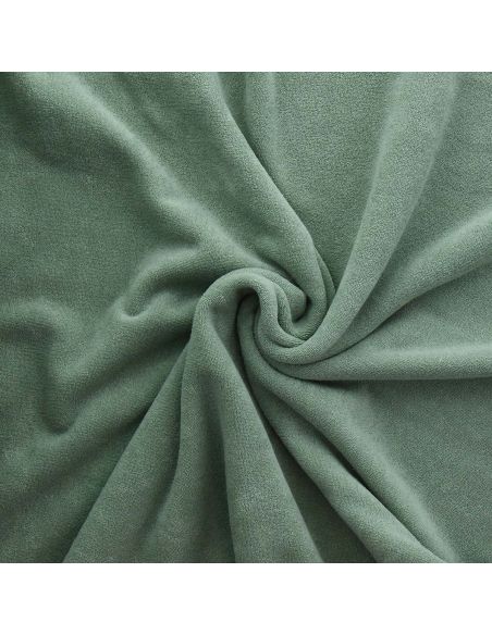 Tissu bouclette éponge - Romarin