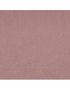 Tissu coton surpiqué - Vieux rose 2