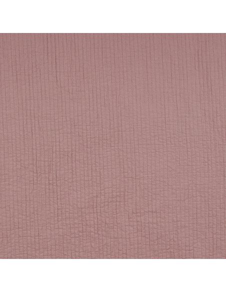 Tissu coton surpiqué - Vieux rose