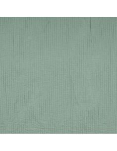 Tissu coton surpiqué - Romarin 2