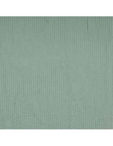 Tissu coton surpiqué - Romarin