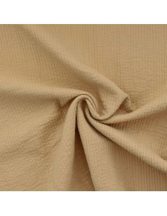 Tissu coton surpiqué - Avoine